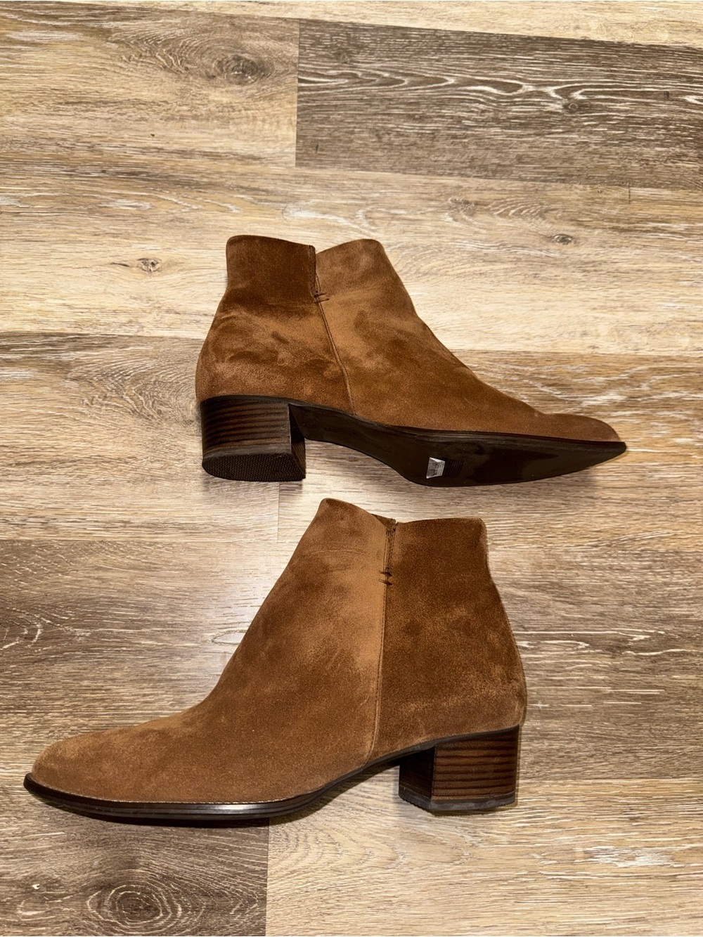 Paul green suede block ankle heel bootie - Picture 15 of 16